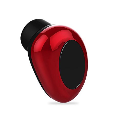 Amazon.com: Bluetooth Headphones,Bpuls bluetooth earbuds V4.1 Wireless Mini Invisible Car Headset [Magnetic Charging] Single In Ear Earpiece Smallest Wireless Bluetooth Earbud Earphone with HD Mic (Red): Cell Phones & Accessories