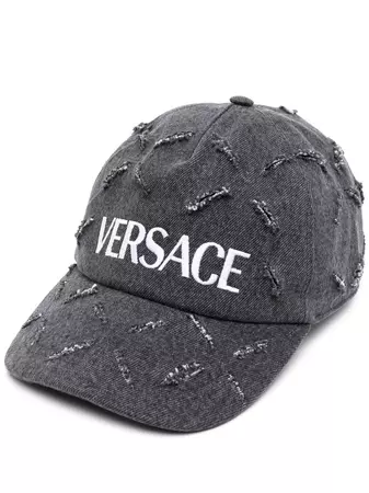 Versace embroidered-logo Baseball Cap - Farfetch