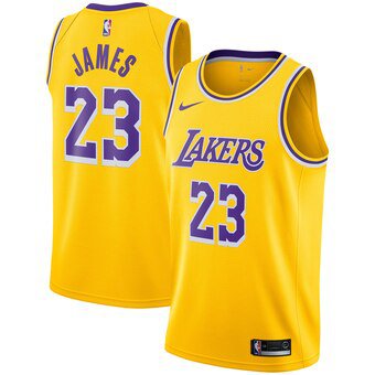 Women's Los Angeles Lakers LeBron James Fanatics Branded Gold Fast Break Tank Jersey