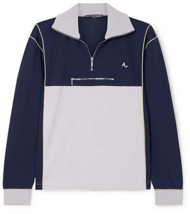 Cotton-blend Jersey Sweatshirt - Navy
