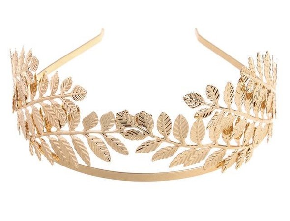 gold leaf tiara