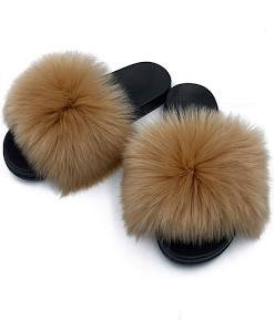 brown fur slides - Google Search