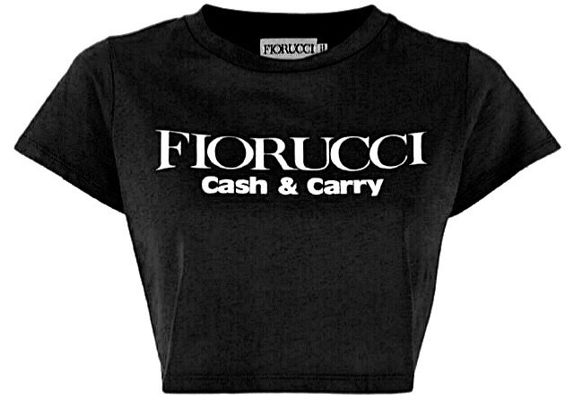 Fiorucci black crop top cash & carry