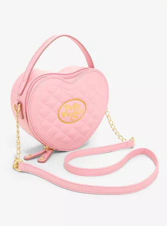 Polly Pocket Quilted Heart Crossbody Bag - Hot Topic