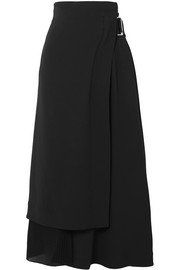 Chloé | Pleated stretch-wool midi skirt | NET-A-PORTER.COM