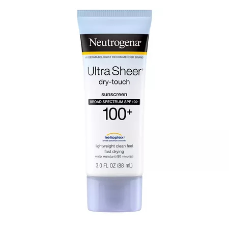 Neutrogena Ultra Sheer Dry Touch Water Resistant Sunscreen - SPF 100 - 3 Fl Oz : Target