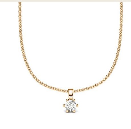 Gold diamond necklace