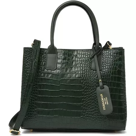 Persaman New York Dana Croc Embossed Leather Satchel Green at Nordstrom Rack - Womens Satchels - Womens Handbags - Purses | Google Shopping