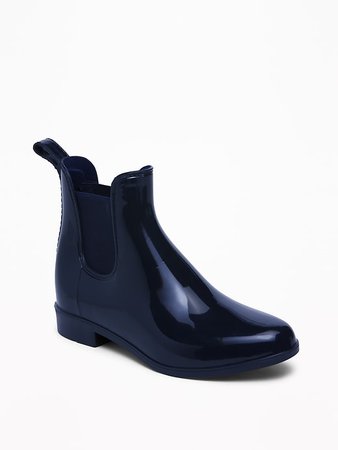 Vinyl Chelsea Ankle Rain Boots for Girls | Old Navy