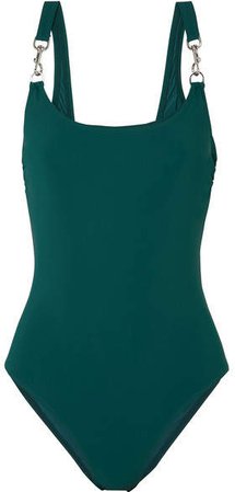 Clip Tank Swimsuit - Green