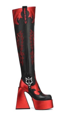 black red jamie boots | NAKED WOLFE