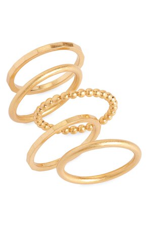 Madewell Simple Stacking Ring Set | Nordstrom
