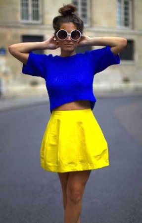 blue and yellow skrit - Google Search
