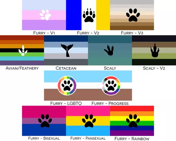 Choose Your Furry Pride Wall Flag Single-reverse - Etsy | CowboyYeehaww