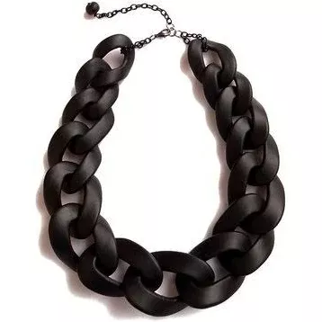 chunky black chain necklace - Google Search