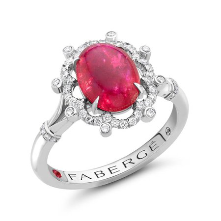 Fabergé Bijoux Ruby and Diamond Ring