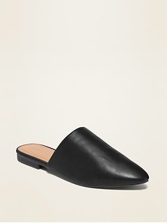Faux-Suede Pointy-Toe Mule Flats for Women | Old Navy