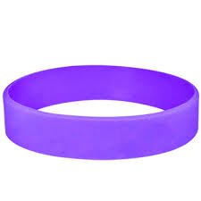 bright purple silicone wristband - Google Search