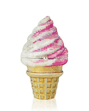 Judith Leiber Couture Crystal Vanilla Cone/Strawberry Twist Ice Cream Cone Clutch Bag | Neiman Marcus