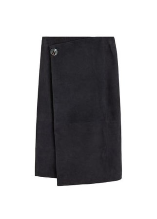 MANGO Leather pencil skirt