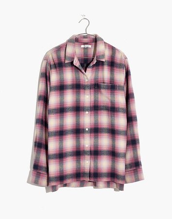 Flannel Oversized Ex-Boyfriend Shirt in Lenore Plaid