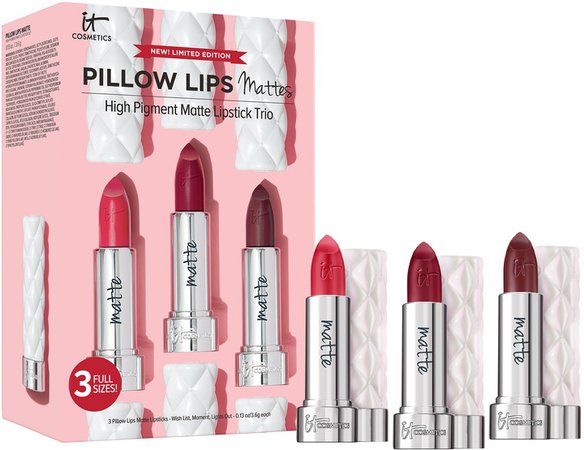 Pillow Lips Matte Lipstick Trio