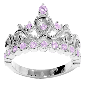 Princess Crown Alexandrite Ring