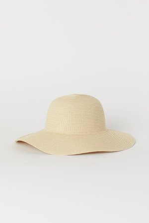 Соломенная шляпа - Натуральный - Женщины | H&M RU