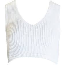 white cropped sweater vest - Google Search