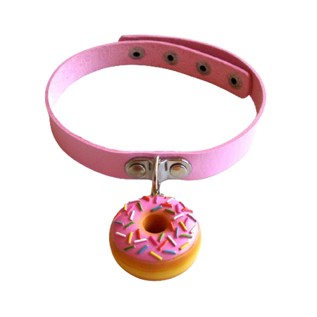 pink donut choker