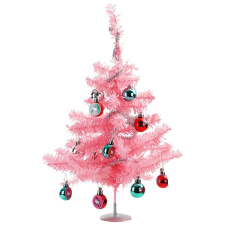 15" Hello Kitty Tinsel Christmas Tree Set Including Tree, Garland, and Ornaments - Walmart.com - Walmart.com