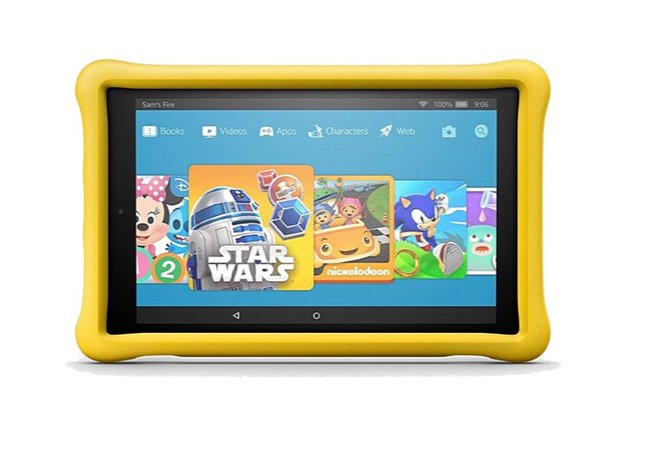 yellow amazon fire tablet