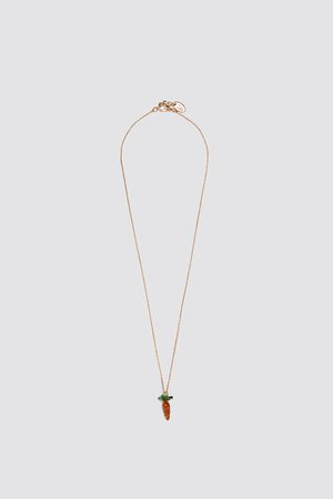 PACK OF CHAIN NECKLACES WITH CARROT PENDANT | ZARA Ireland