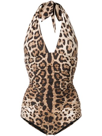 Dolce & Gabbana reversible leopard-print swimsuit $695 - Shop AW19 Online - Fast Delivery, Price
