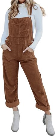 Amazon.com: Onedreamer Womens Corduroy Overalls Adjustable Straps Baggy Bib Corduroy Jumpsuit Casual Corduroy with Pockets : Clothing, Shoes & Jewelry