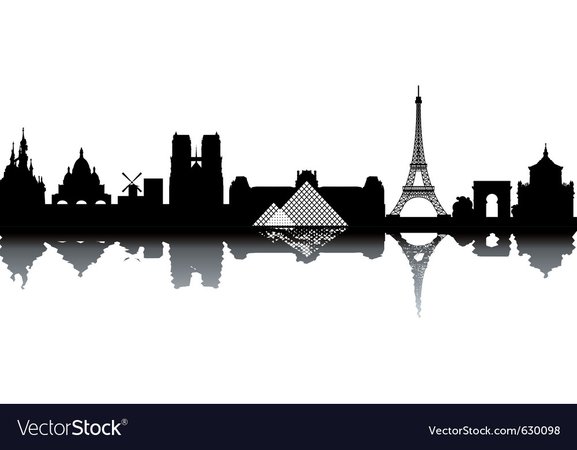 Paris cityscape Royalty Free Vector Image - VectorStock