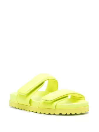 GIABORGHINI polished-finish Touch Strap Sandals - Farfetch