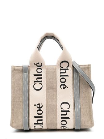 Chloé Woody logo-print tote-bag - Farfetch