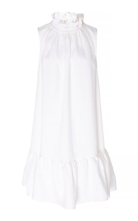 Ruffled Linen Mini Dress by Ephemera | Moda Operandi