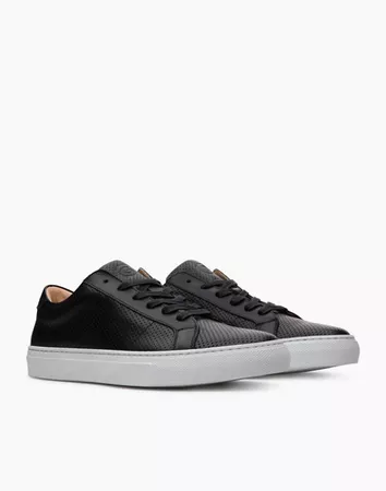 GREATS® Royale Perforated Leather Low-Top Sneakers