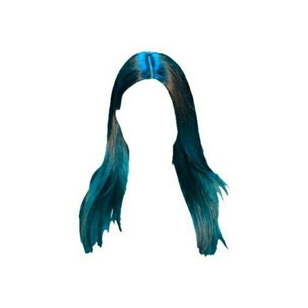 blue doll hair png