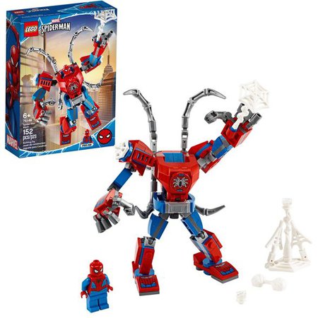 LEGO Marvel Spider-Man: Spider-Man Mech Building Playset With Mech And Minifigure 76146 : Target