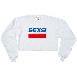 Sexsi Crop Sweatshirt PETALS AND PEACOCKS
