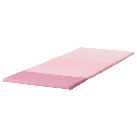 PLUFSIG Folding gym mat - pink - IKEA