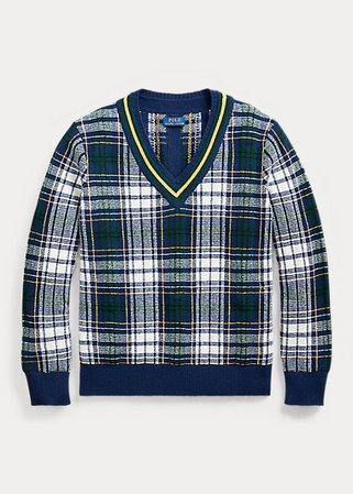 Tartan Wool Cricket Sweater
