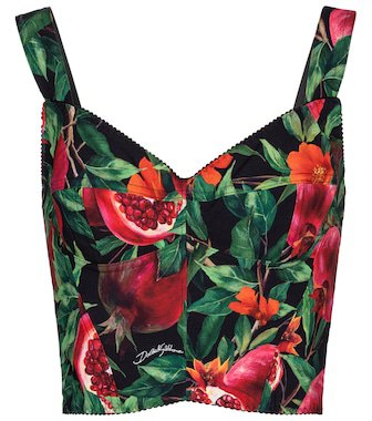 Dolce & Gabbana - Exclusive to Mytheresa – Pomegranate-print midi skirt | Mytheresa
