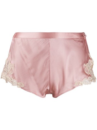 La Perla Lace Trimmed Pajama Shorts - Farfetch