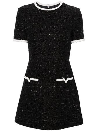 Valentino Garavani lurex-detail Tweed Minidress - Farfetch