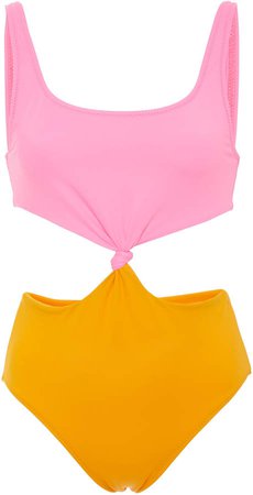 Bailey Knotted Color-Block One Piece Size: M