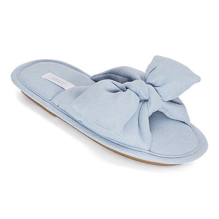 Mixit Womens Chiffon Bow Slip-On Slippers - JCPenney